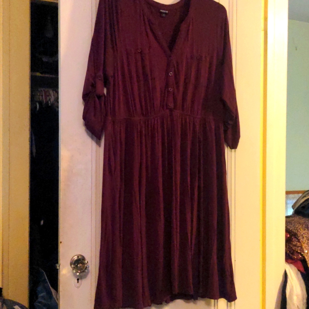 Torrid jersey shirt dress 2X